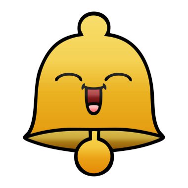 Degrade gölgeli karikatür çan