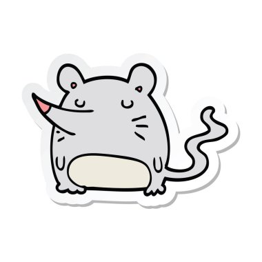 bir çizgi film fare etiket