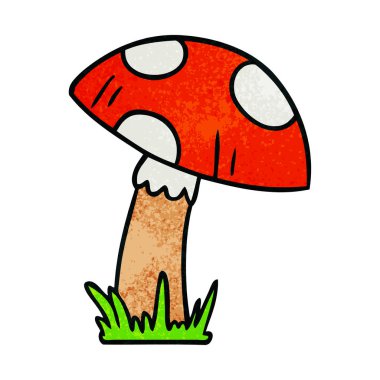 dokulu karikatür doodle bir kurbağa dışkı