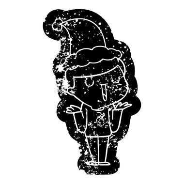 s giyen yok endişe ile mutlu bir çocuk çizgi film sıkıntılı simgesi