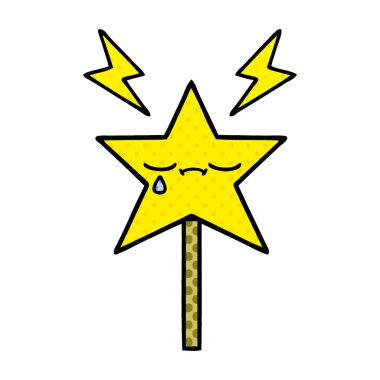 çizgi roman tarzı çizgi film sihirli bir değnek