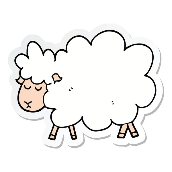 Naklejki cartoon owiec — Wektor stockowy