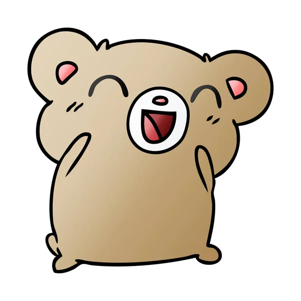 Gradiente desenho animado kawaii bonito hamster — Vetor de Stock