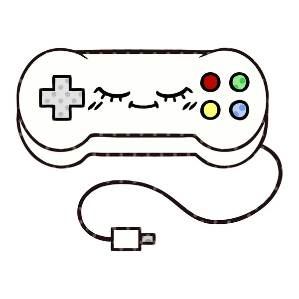 Fumetto stile cartone animato controller di gioco — Vettoriale Stock