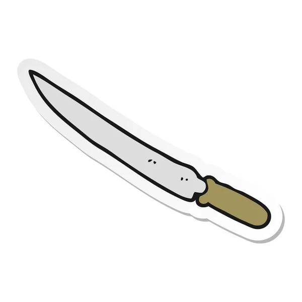 Nálepka Kreslený Kuchyňský Nůž — Stockový vektor