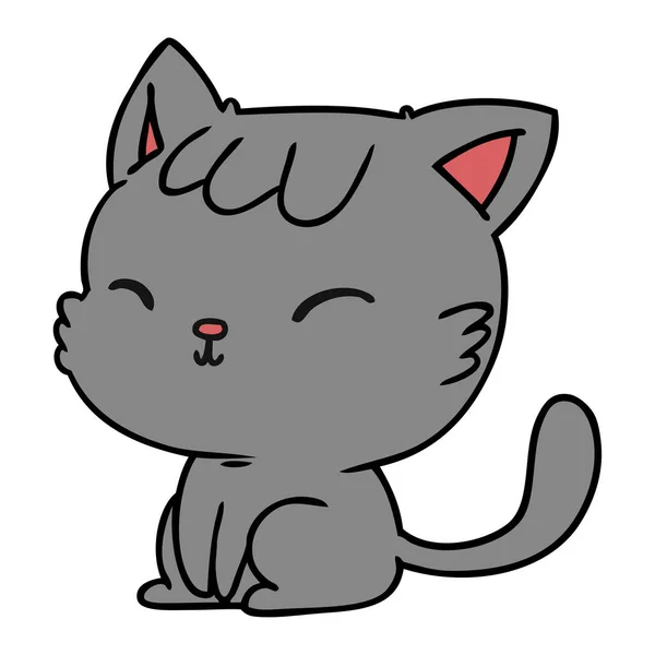 การ์ตูนของแมว Kawaii น่ารัก — ภาพเวกเตอร์สต็อก