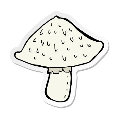 etiket bir karikatür yabani mantar