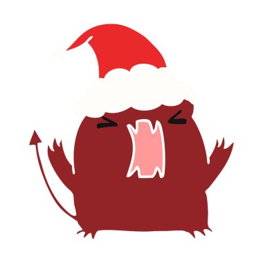 Noel karikatür kawaii şeytanın