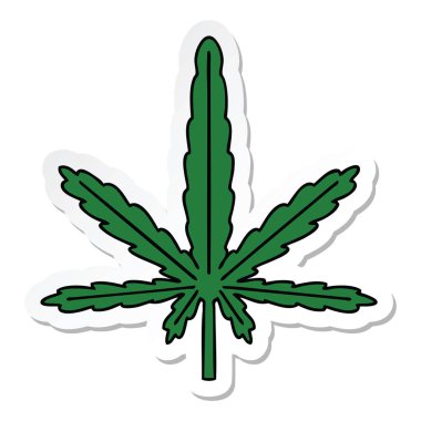 ilginç bir el etiket karikatür esrar çizilmiş