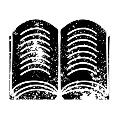 sıkıntılı sembolü açık kitap