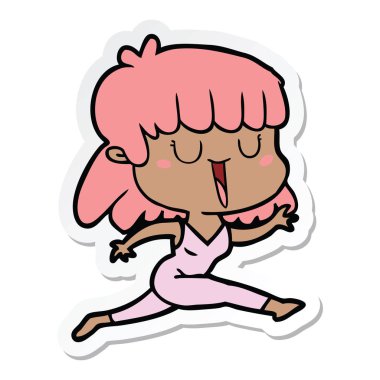 bir çizgi film kadının etiket