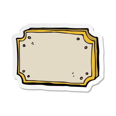 bir çizgi film eski işareti etiket