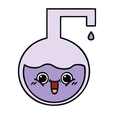 sevimli çizgi bilimsel deney 