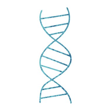 Retro illüstrasyon stil çizgi film Dna dizisi