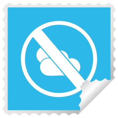 izin verilen işareti kare peeling etiket karikatür Hayır güneşli büyü 