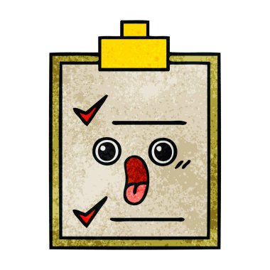 Retro grunge doku karikatür bir bilimsel deney 