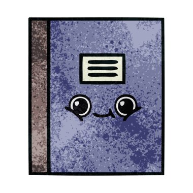 Retro grunge doku karikatür defter