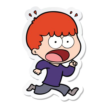 etiket bir karikatür dostum şok kaçmak