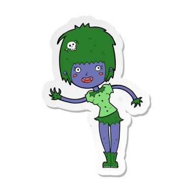 bir çizgi film vampir kız etiketi