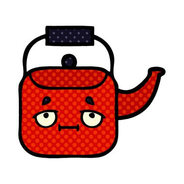 çizgi roman tarzı karikatür bir Kettle