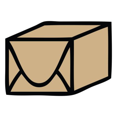 sevimli çizgi kağıt parsel