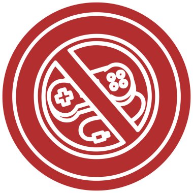 hiçbir oyun dairesel simgesi simgesi