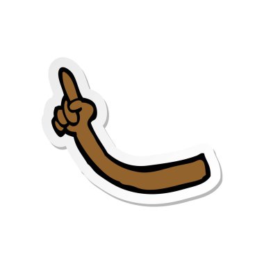 bir çizgi film kol etiket