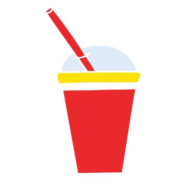 ilginç el karikatür meşrubat çekilmiş