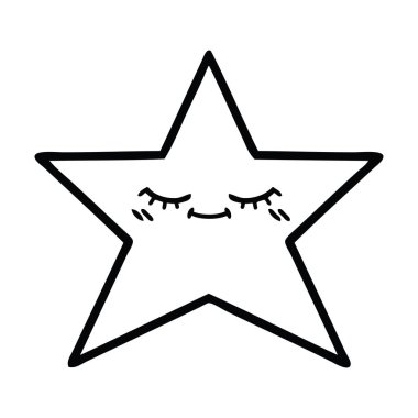 Çizim karikatür bir yıldız balık