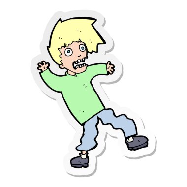 bir karikatür dostum dehşete etiket