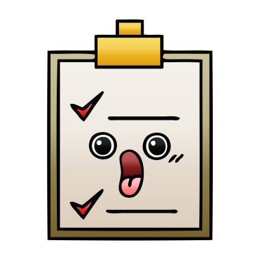 bilimsel bir deney degrade gölgeli karikatür 