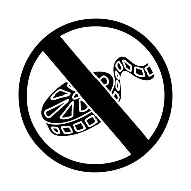 düz sembolü film yok işareti izin.