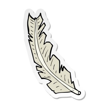 etiket karikatür kuş tüyü