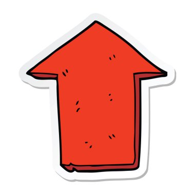 etiket bir karikatür işaret eden ok