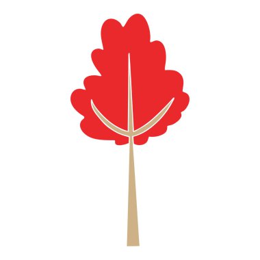 ilginç el çizilmiş karikatür ağaç Güz