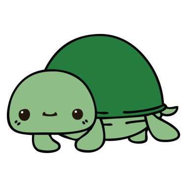 ilginç el karikatür kaplumbağa çekilmiş