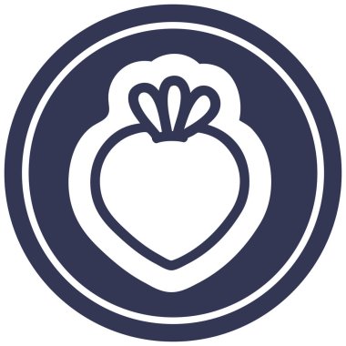 taze meyve dairesel simgesi simgesi