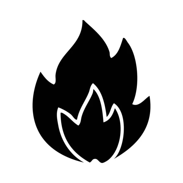 Flat Symbol Fire — Stock Vector