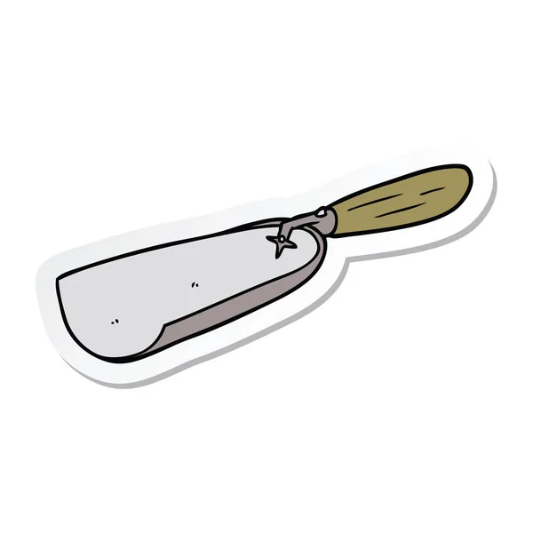 Sticker Van Een Cartoon Kolen Shovel — Stockvector