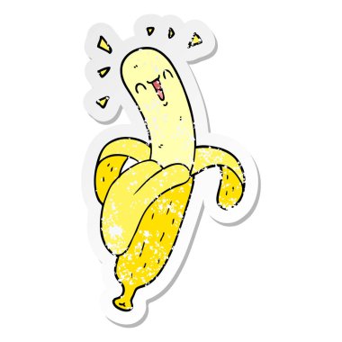 çizgi film muz sıkıntılı etiket