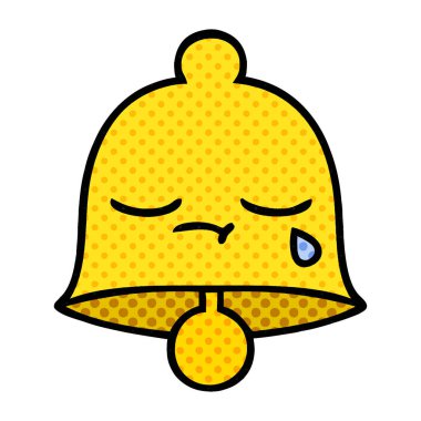 çizgi roman tarzı karikatür bir çan
