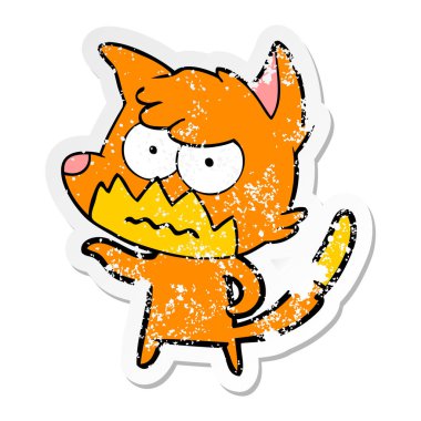 bir karikatür sıkıntılı etiket fox rahatsız