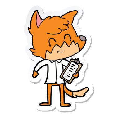 etiket bir karikatür dostu fox Yöneticisi