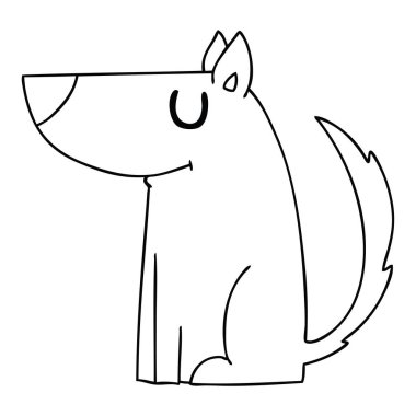 ilginç çizim karikatür köpek