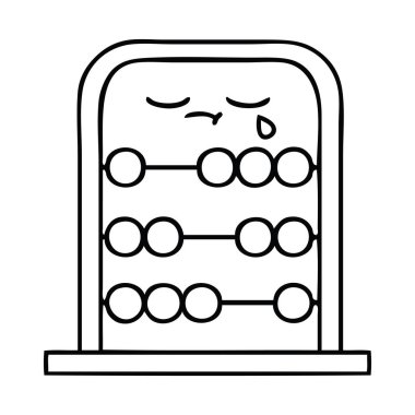 Çizim karikatür abacus