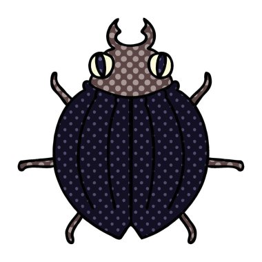 çizgi roman tarzı ilginç karikatür böceği