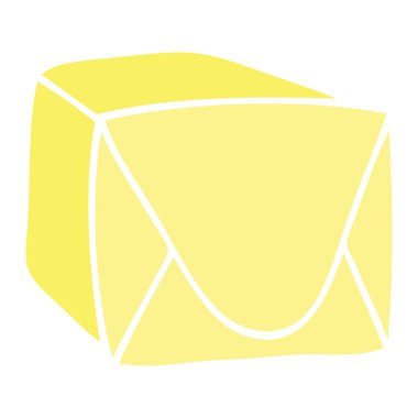 ilginç el karikatür kahverengi parsel çekilmiş