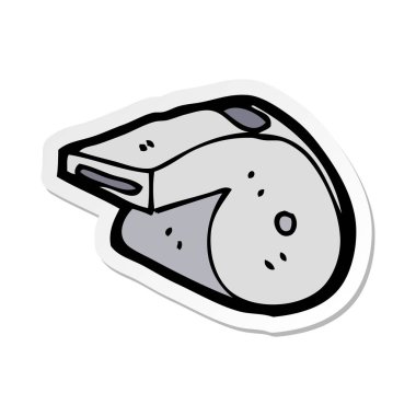 bir çizgi film ıslık etiket