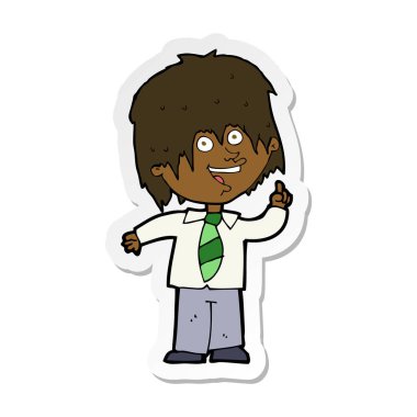 bir çizgi film Okulu çocuk fikri ile etiket