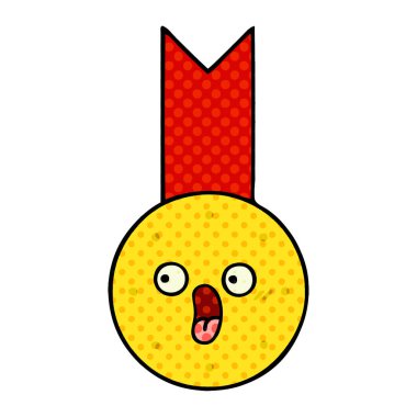 çizgi roman tarzı çizgi film altın madalya